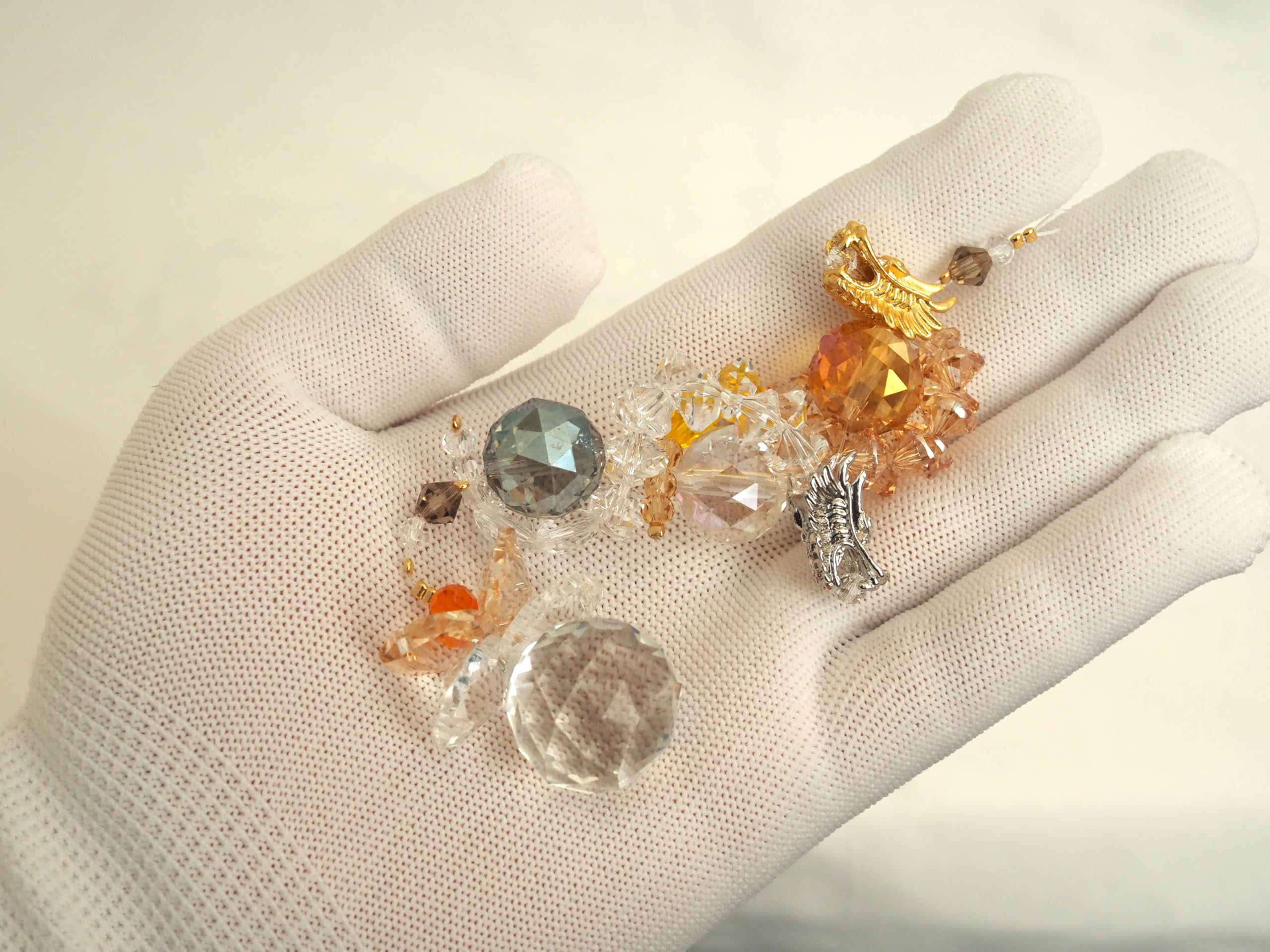 Amazon.co.jp: RELIGHT サンキャッチャー スタンド 付き 双龍 陰陽